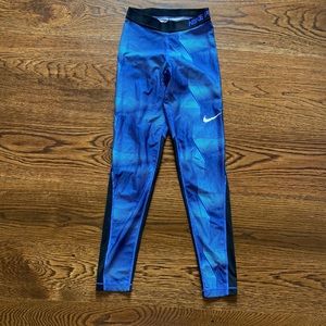 Nike Pro Blue Leggings